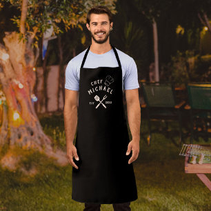 Moderner Rustikaler Koch Benutzername BBQ Erwachse Schürze