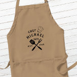 Moderner rustikaler Koch BEST PAPA JE Vatertag Schürze<br><div class="desc">Retro coole personalisierte "BEST PAPA EVER" Grillen Schürze in einem Logo-Stil Typografie-Design mit Papa oder Großvaters Namen neben dem Hut eines Koch. Gutes Geschenk für den Vatertag oder ein einzigartiges Geburtstagsgeschenk für die Papa,  die Lieben zum Grillen.</div>