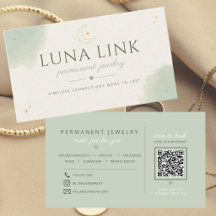 Moderner Sage Permanent Jewelry Künstler QR-Code