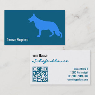 Moderner Schäferhund Visitenkarte