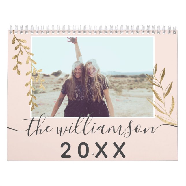 Moderner schicker Goldzweig rot Rosa 13 Foto Gitte Kalender (Titelbild)