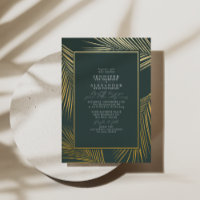 Moderner schicker Tropical Beach Palm Wedgegolden
