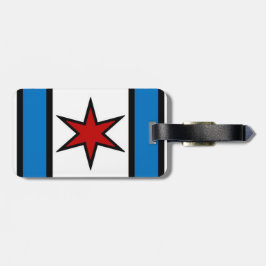 Moderner Schild-Gepäckanhänger Kapitän-Chicago Gepäckanhänger