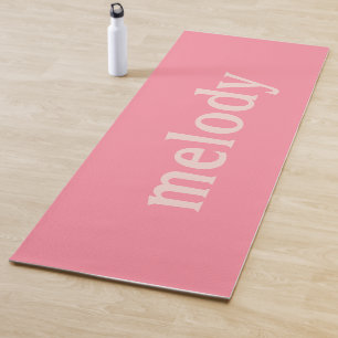 Moderner Schlafsaal rosa Name Yogamatte