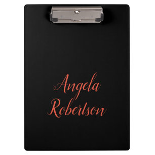 Moderner schlichter, einfacher Name Klemmbrett