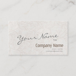 Moderner, schlichter Vintager Blumenhintergrund Visitenkarte