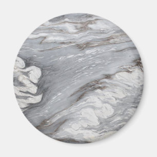 moderner, schlichter, weißer Marmor Magnet