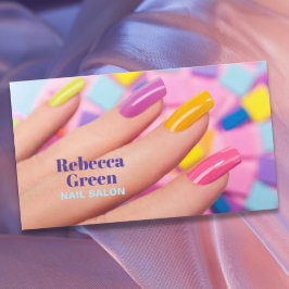 Moderner Schönheitsmanikurist Nagelnail Salon Visitenkarte