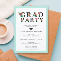 Moderner Schriftart Grad Party