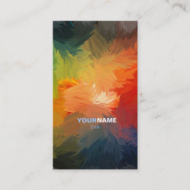 Moderner Schriftart Visitenkarte (Vorderseite)