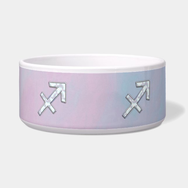 Moderner Schütze Zodiac zur Mutter von Pearl Style Napf (Vorderseite)