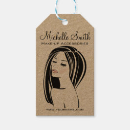 Moderner Schwarz-Hellrosa-Chic Eyelash Makeup Arti Geschenkanhänger