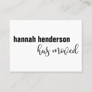 Moderner Schwarz-Weiß-Single hat seine Karte versc