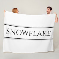 Moderner Schwarz-weißer grauer Streifen SNOWFLAKE