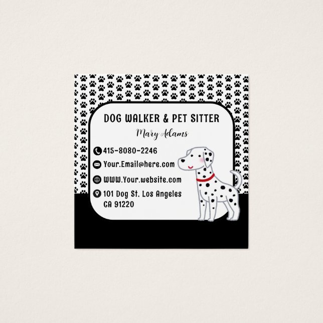 Moderner Schwarzer Hundelaufband Pet Sitter (Vorderseite)