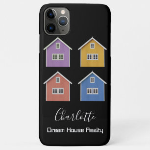 Moderner Schwarzer Immobilienmakler Case-Mate iPhone Hülle