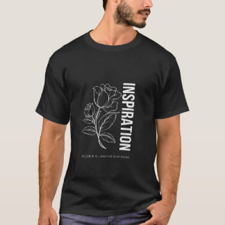 Moderner Schwarzer Inspiration-T - Shirt