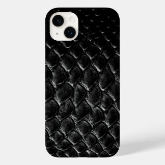 Moderner schwarzer Krokodil Case-Mate iPhone 14 Plus Hülle
