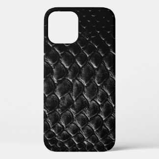 Moderner schwarzer Krokodil Case-Mate iPhone Hülle