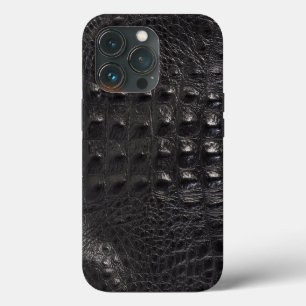 Moderner schwarzer Krokodil Case-Mate iPhone Hülle