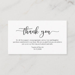 Moderner Schwarzer Minimalismus Schriftart, Geburt Begleitkarte