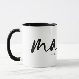 Moderner Schwarzer Osten, Jahr MAMA Weiß Tasse