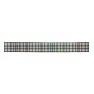 Moderner Schwarzer Schottisch Tartan Kariert Class Satinband