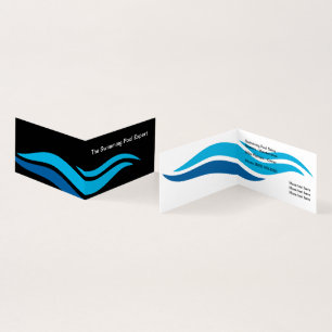 Moderner Schwimmbadservice Visitenkarten