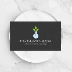 Moderner Service zur Reinigung von Vase-Logos, Gas Visitenkarte