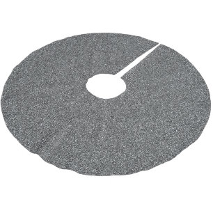 Moderner Silberner Glitzer Elegante Metallische We Polyester Weihnachtsbaumdecke