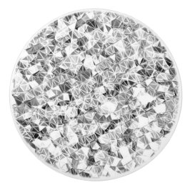 Moderner silberner Schein Keramikknauf