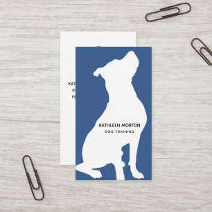 Moderner Silhouette-Hundetrainer Visitenkarte