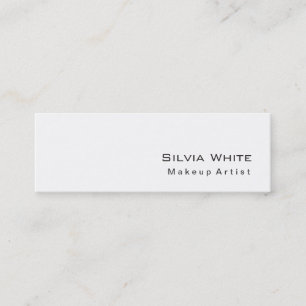 Moderner Slim Makeup Artist Friseur Salon Wellness Mini Visitenkarte