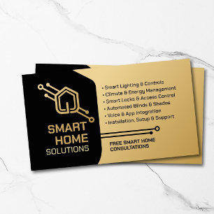 Moderner Smart-Home-Automatisierungsspezialist Visitenkarte