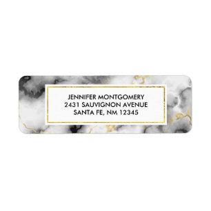 Moderner Smoky-Graumarmor mit Goldband
