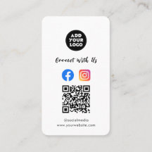 Moderner Social Media QR Code | Instagram Facebook