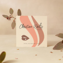 Moderner Soft Peach and Earthy Makeup Artist QR