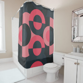 Moderner Sommersonnensaal Mitte des Jahrhunderts Duschvorhang