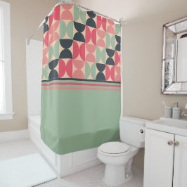 Moderner Sommersonnensaal Mitte des Jahrhunderts Duschvorhang