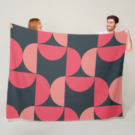 Moderner Sommersonnensaal Mitte des Jahrhunderts Fleecedecke