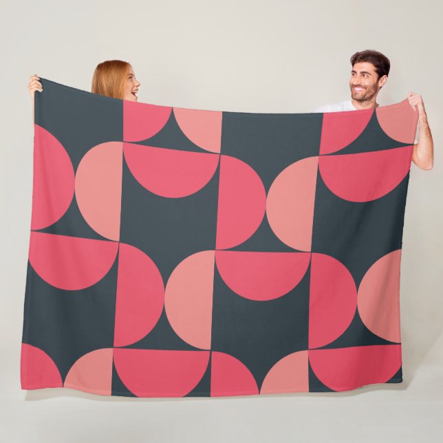 Moderner Sommersonnensaal Mitte des Jahrhunderts Fleecedecke (Beispiel)