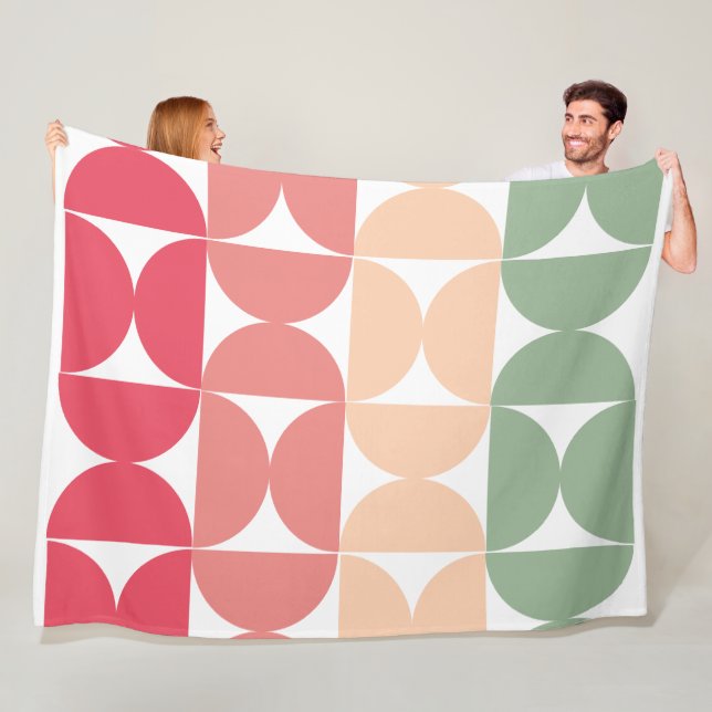 Moderner Sommersonnensaal Mitte des Jahrhunderts Fleecedecke (Beispiel)