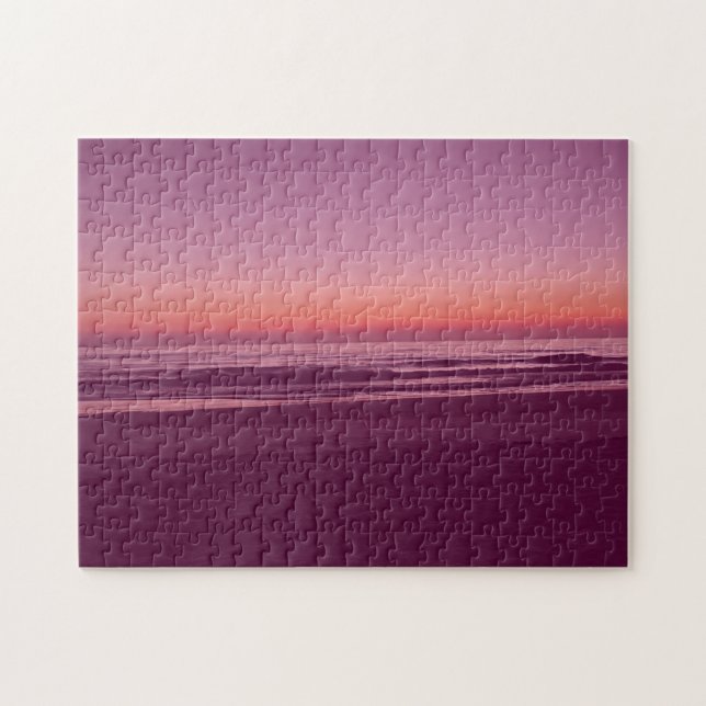 Moderner Sonnenuntergangsstrandverlauf (Horizontal)