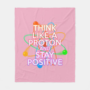 Moderner Spaß Girly Pink Inspirierend Science Spri Fleecedecke
