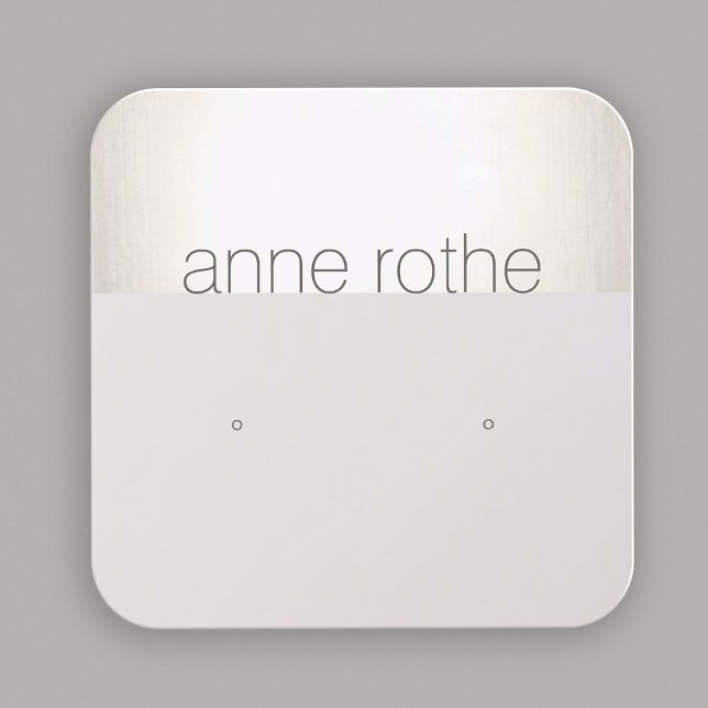 Moderner Square Study Earring Display Holder Squar Quadratische Visitenkarte (Von Creator hochgeladen)