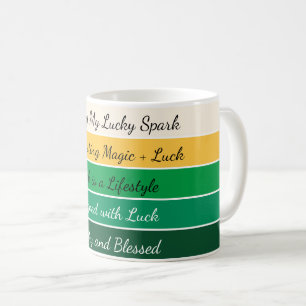 Moderner St. Patrick’s Day Farbverlauf Kaffeetasse