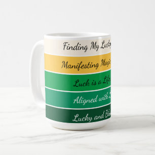 Moderner St. Patrick’s Day Farbverlauf Kaffeetasse