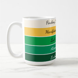 Moderner St. Patrick’s Day Farbverlauf Kaffeetasse
