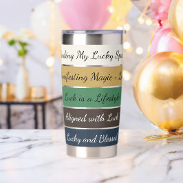Moderner St. Patrick’s Day Farbverlauf Thermobecher