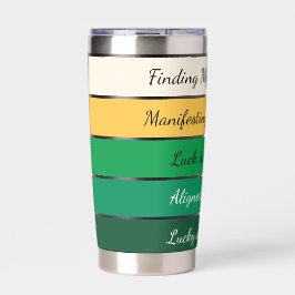 Moderner St. Patrick’s Day Farbverlauf Thermobecher